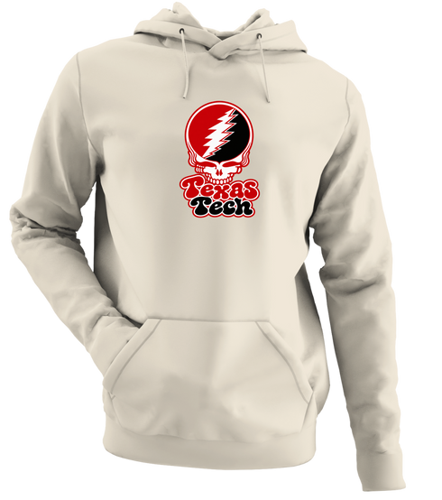 Texas Tech Stealie Premium Unisex Hoodie — Design: Texas Tech — Sand