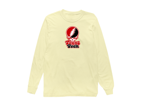 Texas Tech Stealie Premium Unisex Long-Sleeve — Butter