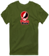 Texas Tech Stealie Premium Unisex T-Shirt — Design: Texas Tech — Military Green