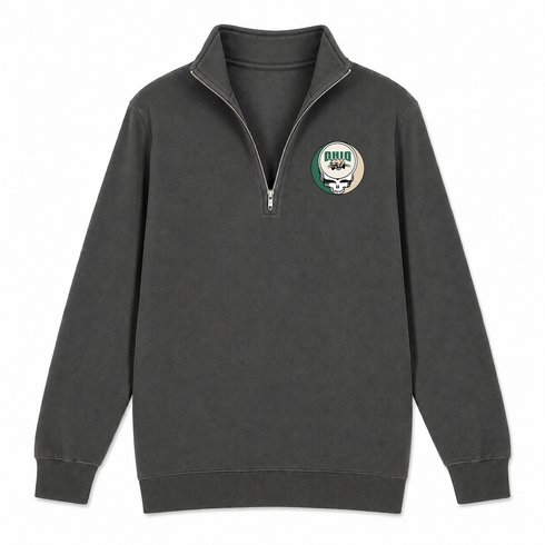 Ohio University - Premium Grateful Dead Quarter-Zip Pullover - Charcoal - 6