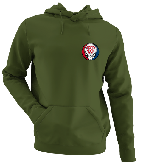 Radford - Premium Grateful Dead Left Chest Hoodie - Military Green
