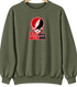 The New School Stealie Premium Unisex Crewneck — Design: The New School — Military Green