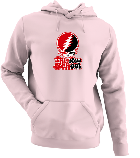 The New School Stealie Premium Unisex Hoodie — Design: The New School — Light Pink
