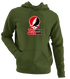 The New School Stealie Premium Unisex Hoodie — Design: The New School — Military Green