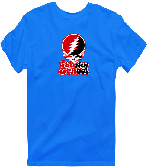 The New School Stealie Premium Unisex T-Shirt — Design: The New School — Royal