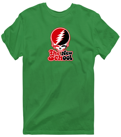 The New School Stealie Premium Unisex T-Shirt — Design: The New School — Irish Green