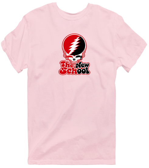 The New School Stealie Premium Unisex T-Shirt — Design: The New School — Light Pink