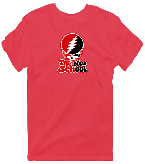 The New School Stealie Premium Unisex T-Shirt — Design: The New School — Heather Red