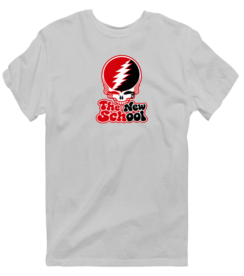 The New School Stealie Premium Unisex T-Shirt — Design: The New School — Sport Grey