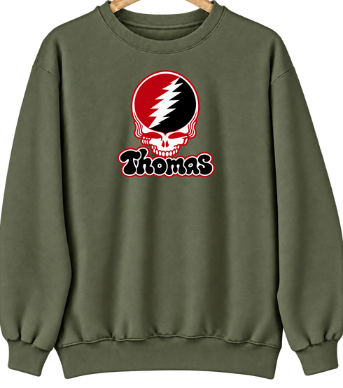 Thomas Stealie Premium Unisex Crewneck — Military Green
