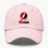 Thomas Stealie Premium Unisex Dad Hat — Design: Thomas College — Pink