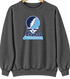 Thomas Jefferson Stealie Premium Unisex Crewneck — Design: Thomas Jefferson University — Dark Heather