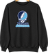 Thomas Jefferson Stealie Premium Unisex Crewneck — Design: Thomas Jefferson University — Black