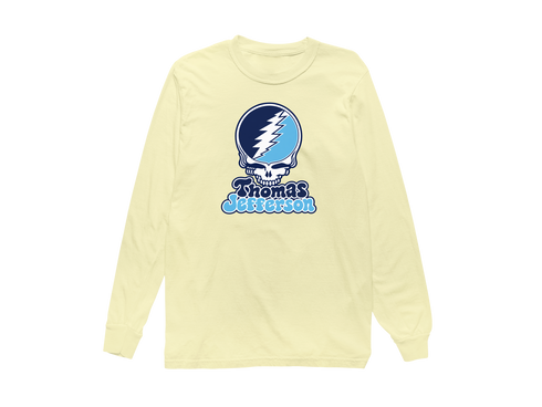 Thomas Jefferson Stealie Premium Unisex Long-Sleeve — Design: Thomas Jefferson University — Butter