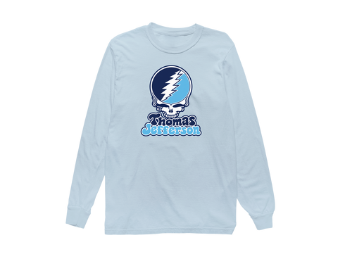 Thomas Jefferson Stealie Premium Unisex Long-Sleeve — Design: Thomas Jefferson University — Chambray