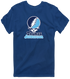 Thomas Jefferson Stealie Premium Unisex T-Shirt — Design: Thomas Jefferson University — Navy