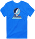 Thomas Jefferson Stealie Premium Unisex T-Shirt — Design: Thomas Jefferson University — Royal