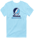 Thomas Jefferson Stealie Premium Unisex T-Shirt — Design: Thomas Jefferson University — Light Blue