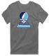 Thomas Jefferson Stealie Premium Unisex T-Shirt — Design: Thomas Jefferson University — Charcoal