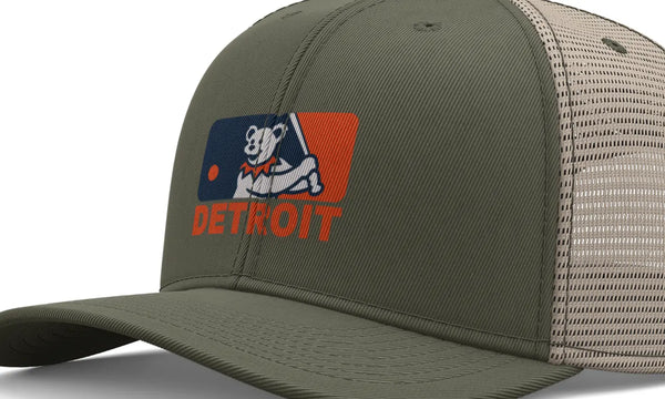 Grateful Dead - Detroit Tigers Dancing Bear Logo Grateful Dead Trucker Cap - StealieShop