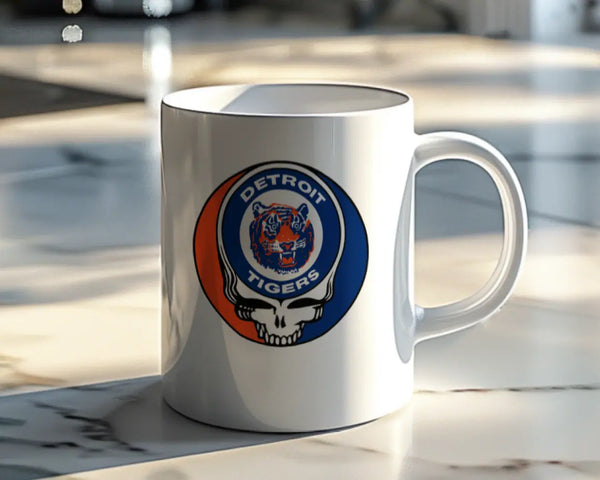 Grateful Dead - Detroit Tigers Stealie 15 Ounce Coffee Mug - StealieShop