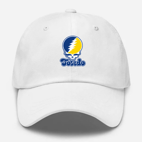 Toledo Stealie Premium Unisex Dad Hat — Design: Toledo University of — White