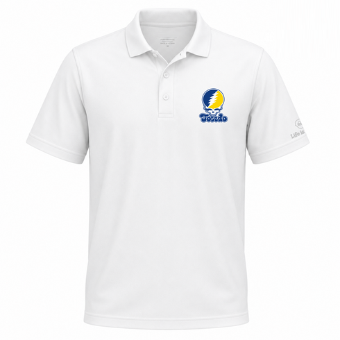 Toledo Stealie Premium Unisex Polo — Design: Toledo University of — White