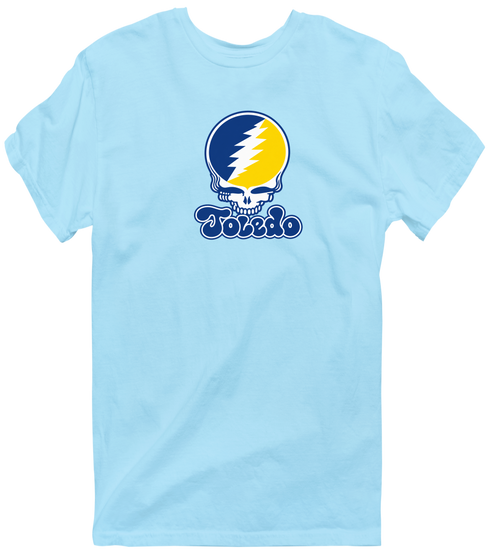 Toledo Stealie Premium Unisex T-Shirt — Design: Toledo University of — Light Blue