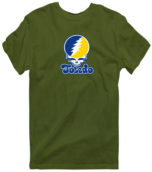 Toledo Stealie Premium Unisex T-Shirt — Design: Toledo University of — Military Green