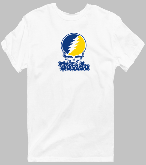 Toledo Stealie Premium Unisex T-Shirt — Design: Toledo University of — White