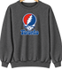 Toronto Baseball Stealie Grateful Dead Crewneck — Toronto Blue Jays — Dark Heather