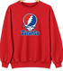 Toronto Baseball Stealie Grateful Dead Crewneck — Toronto Blue Jays — Red