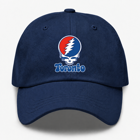 Toronto Baseball Stealie Grateful Dead Dad Hat — Toronto Blue Jays — Navy
