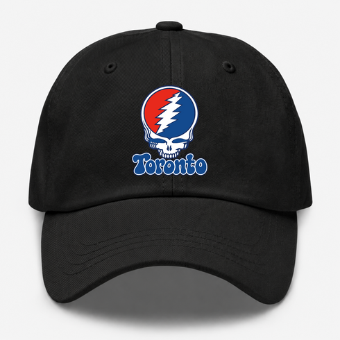 Toronto Baseball Stealie Grateful Dead Dad Hat — Toronto Blue Jays — Black