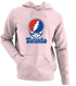 Toronto Baseball Stealie Grateful Dead Hoodie — Toronto Blue Jays — Light Pink