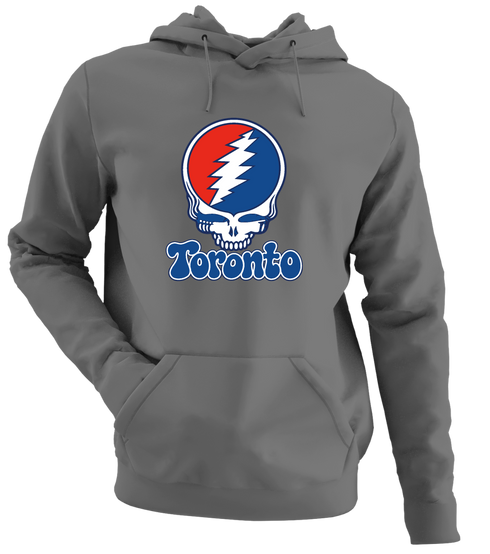 Toronto Baseball Stealie Grateful Dead Hoodie — Toronto Blue Jays — Charcoal