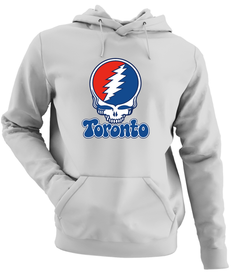 Toronto Baseball Stealie Grateful Dead Hoodie — Toronto Blue Jays — Sport Grey