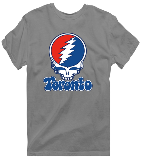 Toronto Baseball Stealie Grateful Dead T-Shirt — Toronto Blue Jays — Dark Heather