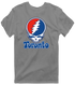 Toronto Baseball Stealie Grateful Dead T-Shirt — Toronto Blue Jays — Dark Heather