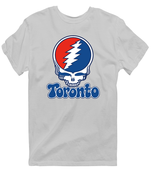 Toronto Baseball Stealie Grateful Dead T-Shirt — Toronto Blue Jays — Sport Grey