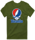 Toronto Baseball Stealie Grateful Dead T-Shirt — Toronto Blue Jays — Military Green