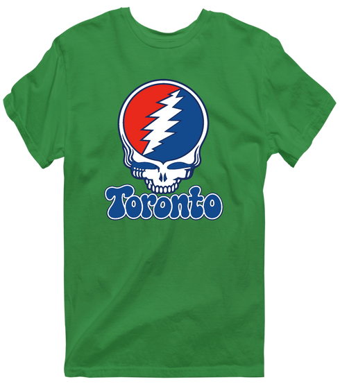 Toronto Baseball Stealie Grateful Dead T-Shirt — Toronto Blue Jays — Irish Green