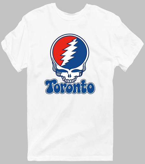 Toronto Baseball Stealie Grateful Dead T-Shirt — Toronto Blue Jays — White