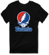 Toronto Baseball Stealie Grateful Dead T-Shirt — Toronto Blue Jays — Black