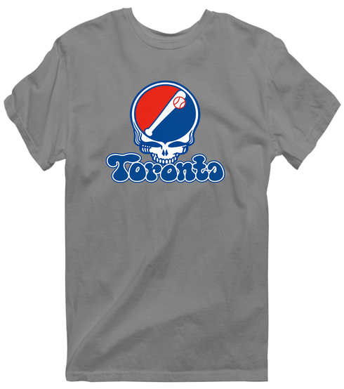 Toronto Baseball Stealie Grateful Dead T-Shirt — Toronto Blue Jays — Dark Heather