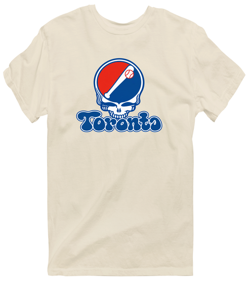 Toronto Baseball Stealie Grateful Dead T-Shirt — Toronto Blue Jays — Sand