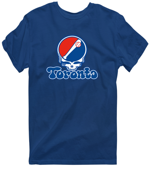 Toronto Baseball Stealie Grateful Dead T-Shirt — Toronto Blue Jays — Navy
