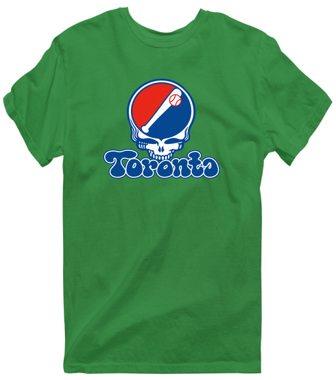 Toronto Baseball Stealie Grateful Dead T-Shirt — Toronto Blue Jays — Irish Green