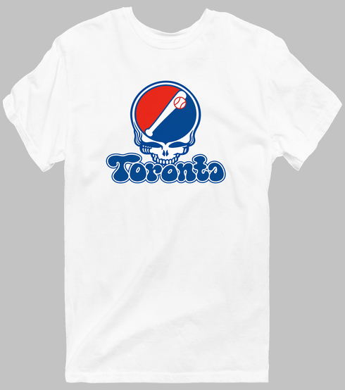 Toronto Baseball Stealie Grateful Dead T-Shirt — Toronto Blue Jays — White