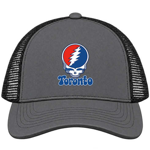 Toronto Baseball Stealie Grateful Dead Trucker Cap — Toronto Blue Jays — Charcoal/Black